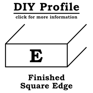 Outside Profile E square edge