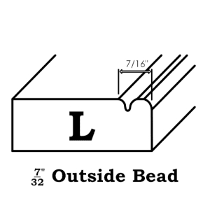 Outside Profile L seven sixteenths outside bead
