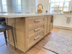 step shaker doors painted extra white IKEA cabinet refacing Scherrs