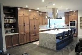 step shaker select walnut clear finish custom cabinetry Scherrs