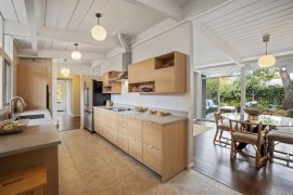 slab rift white oak cabinet doors IKEA refacing Scherrs