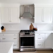 shaker cabinet doors painted extra white IKEA refacing Scherrs